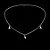 Chocker com corações 3D CCH023 ( Prata 925 ) - Imagem 1