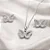 Conjunto brinco + colar borboleta vazada cravejada de zircônias brancas CJ072 (prata 925) - Imagem 1