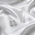 Conjunto colar + brinco gota vazada cravejada de zircônias brancas CJ078 (prata 925) - Imagem 1