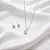 Conjunto brinco + colar ZIRC REDONDA 5,0MM CJ104 (prata 925) - Imagem 1