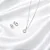 CONJUNTO + COLAR GOTA BRANCA CJ114 (prata 925) - Imagem 1