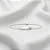Pulseira melindrosa cartier com plaquinha retangular curvada G - lisa - 3CM - 16+3CM extensor PM008 ( Prata 925 ) - Imagem 1