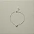 PULSEIRA GOTA CENTRAL BRANCA CPU070 ( Prata 925 ) - Imagem 1