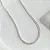 Corrente Rivieira com zircônias brancas - 35+5cm CRV001 ( Prata 925 ) - Imagem 1