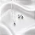 CONJUNTO + COLAR GOTA LILÁS CJ118 (prata 925) - Imagem 1