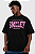 Camiseta Baw x Smiley Oversized College - Preta - Imagem 1