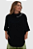 Camiseta Baw Oversized Cursive - Black - Imagem 1