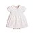 Vestido Offwhite e Rosa com Gola Boneca - Sophie - Imagem 1