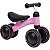 Bicicleta infantil de equilíbrio rosa 4 rodas - Buba - Imagem 1