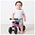 Bicicleta infantil de equilíbrio rosa 4 rodas - Buba - Imagem 4