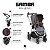 Kit Carrinho Samba (Carrinho + Bebê Conforto Tulip + Adaptador + Moisés) Asphalt - ABC Design - Imagem 8
