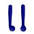 Kit Duas Colheres de Silicone First Bites Azul - Multikids - Imagem 3