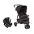 Carrinho Treviso 3  Woven Black - Kit (Bebê Conforto + Adaptadores) - ABC Design - Imagem 1
