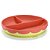 Prato de Silicone com Divisórias e Ventosa Yummy! Coral - Fisher Price - Imagem 1
