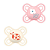 Chupeta MAM Perfect Start Dupla 0 a 2 meses Rosa - MAM - Imagem 1