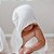 Toalha de banho Comfort Power Sec ultra macia branco - Laço Bebê - Imagem 1