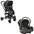 Carrinho Travel System Prima Melange Preto com bebê conforto - Kiddo - Imagem 1