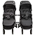 Kit Carrinho Road com Bebê conforto e Base Melange Preto - Kiddo - Imagem 1