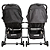 Kit Carrinho Road com Bebê conforto e Base Melange Preto - Kiddo - Imagem 3