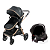 Carrinho Kansas Gold Preto com Bebê Conforto e Base - Premium Baby - Imagem 3