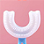 Escova de Dente Infantil Formato de U 360º Fun Baby Rosa  - Powerdent - Imagem 3