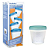 Kit 5 Potes com Tampa para Armazenar Papinha Azul 150ml - Kababy - Imagem 1