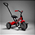 Triciclo Infantil com Empurrador Triccy Vermelho - Cosco Kids - Imagem 1