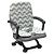 Cadeira de alimentação portátil Cloud Cinza Chevron - Premium Baby PRONTA ENTREGA - Imagem 3
