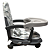 Cadeira de alimentação portátil Cloud Cinza Chevron - Premium Baby PRONTA ENTREGA - Imagem 8