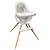 Cadeira de Alimentação 360° 3 em 1 Branco e Cinza - Marcus & Marcus PRONTA ENTREGA - Imagem 1