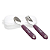 Talheres Metal Com Estojo Colors Rosa - Clingo - Imagem 3