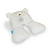 Protetor Para Pescoço Urso Com Apoio Branco - Clingo - Imagem 1