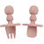 Talheres de Silicone com Limitador Flex Grab Rosa - Clingo - Imagem 1