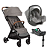 Trio Carrinho Pact Pro Cinza Pebble, Bebê Conforto i-Snug e Base Isofix - Joie - Imagem 1