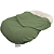Capa avulsa do ninho Zero+ Safari Green - Yogi Baby - Imagem 2