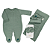 Kit de Saída Maternidade Macacão Verde Militar 5 peças - Sanches Baby - Imagem 1