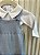 Jardineira Tricot Siena Azul com Body - Verive - Imagem 3