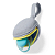 Porta-chupeta de Silicone Grab & Go Cinza Skip Hop - Imagem 5