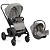 Kit Travel system Carrinho Chrome Cinza Pebble + Bebê conforto iSnug- Joie - Imagem 1