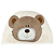 Toalha de Banho com Capuz Comfort Power Sec Urso Bege - Laço Bebê - Imagem 1