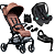 Trio Carrinho Ping Two Trekking Umbro + Bebê conforto Tulip + Base Isofix - ABC Design - Imagem 1