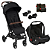 Kit Ping Two Trekking com Bebê Conforto Risus Black - ABC Design - Imagem 1