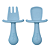 Kit Talheres Silicone - Azul Buba - Imagem 2