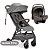 Kit Carrinho Nuna Trvl Cinza Refined + Bebê conforto Pipa Next Granite - Nuna - Imagem 1