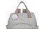 Mochila Maternidade Média com Bolso Frontal Térmico Nuvem de Algodão Cinza - Pirulitando - Imagem 4
