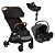 Trio Carrinho Pact Pro Chumbo Shale com Bebê Conforto i-Snug e Base ClickFit (de cinto) - Joie - Imagem 1