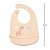 BABADOR DE SILICONE COM PEGA-MIGALHAS CLOUDY BEGE - BUBA - Imagem 5
