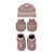 Kit 3 Peças de Tricot Botão Bege com Natural - Sanches Baby - Imagem 1