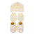 Kit 3 Peças Tricot Amarelo Pompom - Sanches Baby - Imagem 1