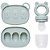 Kit Porta Frutinhas e Forminha em Silicone Verde (6m+) - Buba - Imagem 1